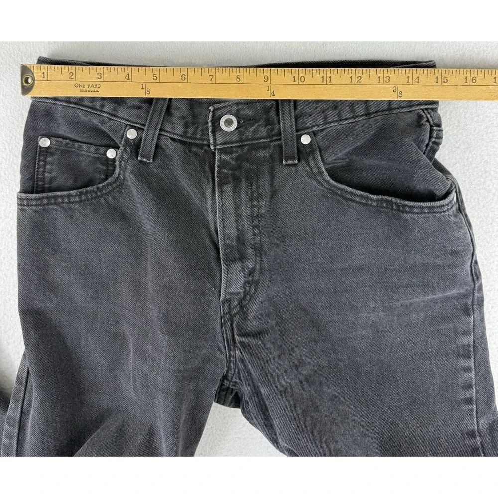 Levi Silvertab Black Jeans Women's Sz 28x31‎ Distressed Skateboard Grunge Baggy